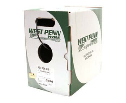 CAT6 Ethernet Cable 23AWG SOLID COPPER UL Listed CMR (BK) - 1000FT.